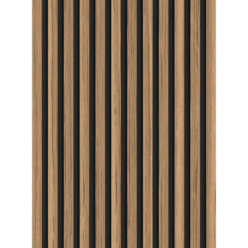 Mexen Lam-F lamele ścienne akustyczne 275 x 30 cm, filc 8 mm, fornir techniczny, Orzech Jasny - S105-275307-3015-017