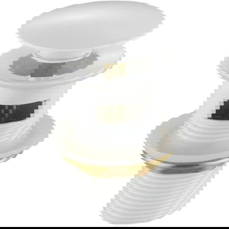 Mexen korek klik-klak okrągły z przelewem, biały - 79920-20