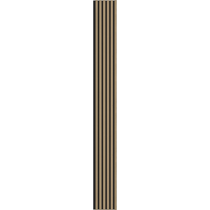 Mexen Lam-F lamele ścienne akustyczne 275 x 30 cm, filc 8 mm, fornir techniczny, Dąb Szlachetny - S105-275307-3015-004