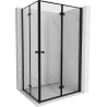 Mexen Mist-F Duo kabina prysznicowa składana prawa 90 x 95 cm, czarna ramka, czarna -  8A6-090L-095P-70-70