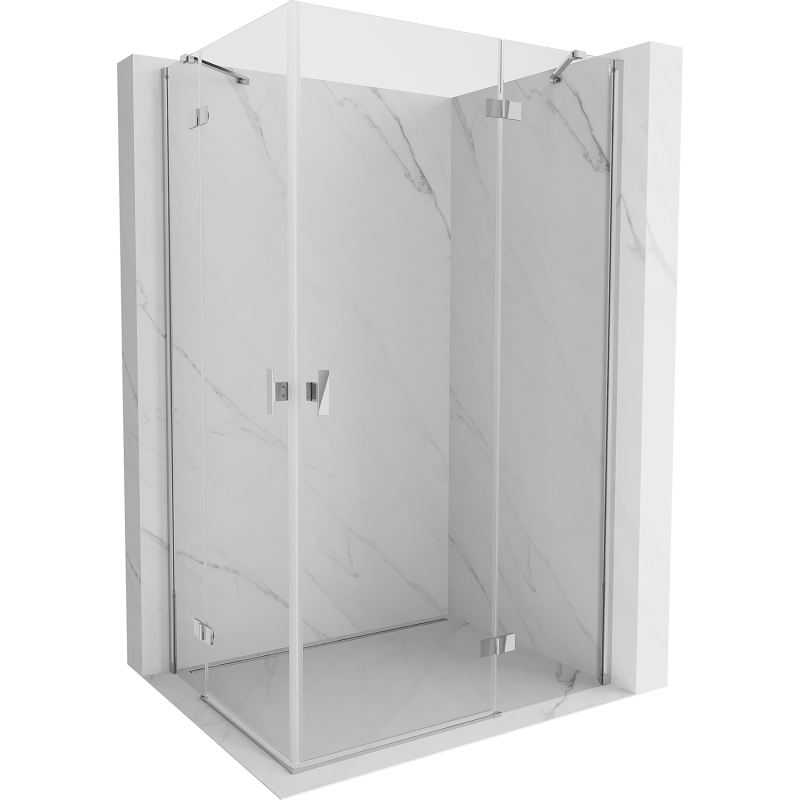 Mexen Mist-H Duo kabina prysznicowa uchylna prawa 70 x 80 cm, transparent, chrom - 8A5-070L-080P-01-00