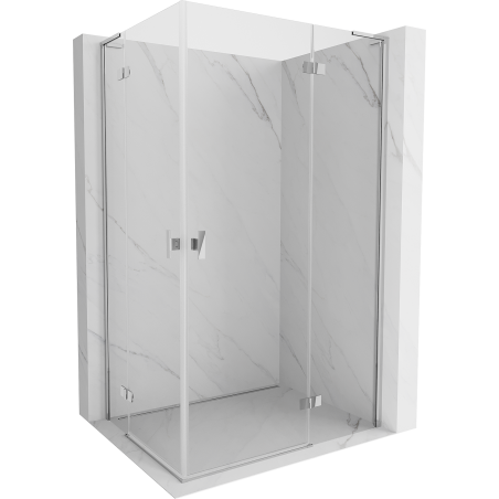 Mexen Mist-H L Duo kabina prysznicowa uchylna prawa 70 x 75 cm, transparent, chrom - 8A5L-070L-075P-01-00