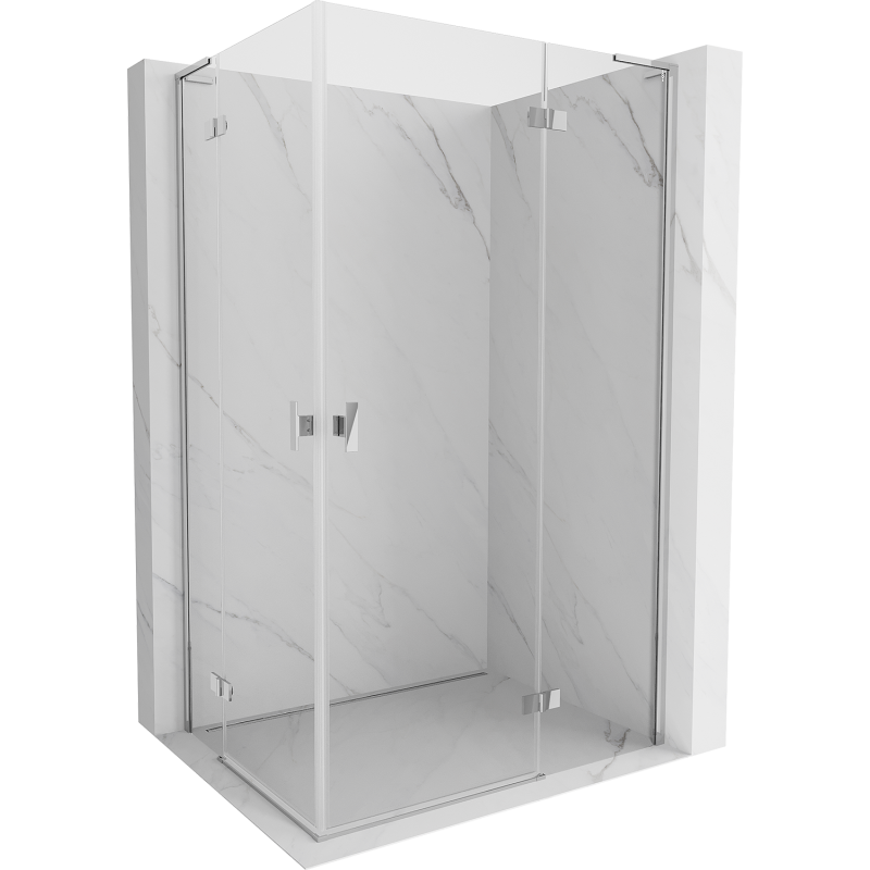 Mexen Mist-H L Duo kabina prysznicowa uchylna prawa 90 x 95 cm, transparent, chrom - 8A5L-090L-095P-01-00