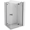 Mexen Mist-H Duo kabina prysznicowa uchylna prawa 85 x 115 cm, transparent, czarna - 8A5-085L-115P-70-00