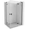 Mexen Mist-H L Duo kabina prysznicowa uchylna prawa 85 x 100 cm, transparent, czarna - 8A5L-085L-100P-70-00