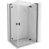 Mexen Mist-H L Duo kabina prysznicowa uchylna prawa 70 x 115 cm, transparent, czarna - 8A5L-070L-115P-70-00