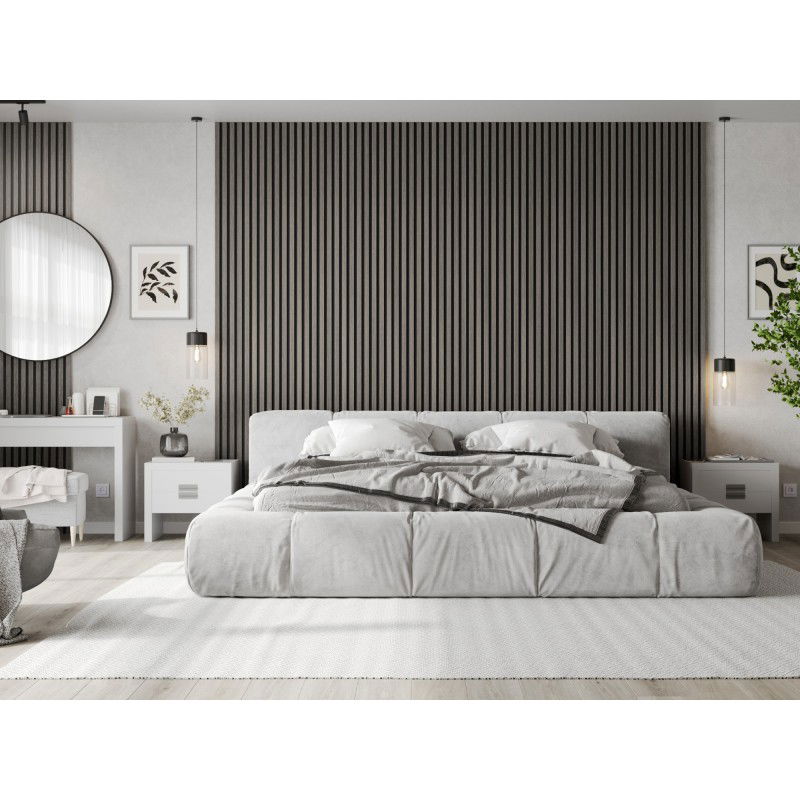 Mexen Lam-B lamele ścienne 275 x 30 cm, płyta HDF 4 mm, fornir techniczny, Dąb Srebrzysty - S100-275307-3015-007