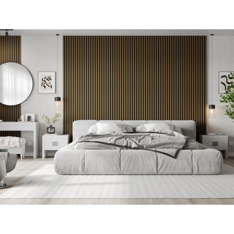 Mexen Lam-B lamele ścienne 275 x 30 cm, płyta HDF 4 mm, fornir techniczny, Teak Złocisty - S100-275307-3015-014