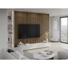 Mexen Lam-B lamele ścienne 275 x 30 cm, płyta HDF 4 mm, fornir techniczny, Teak Złocisty - S100-275307-3015-014