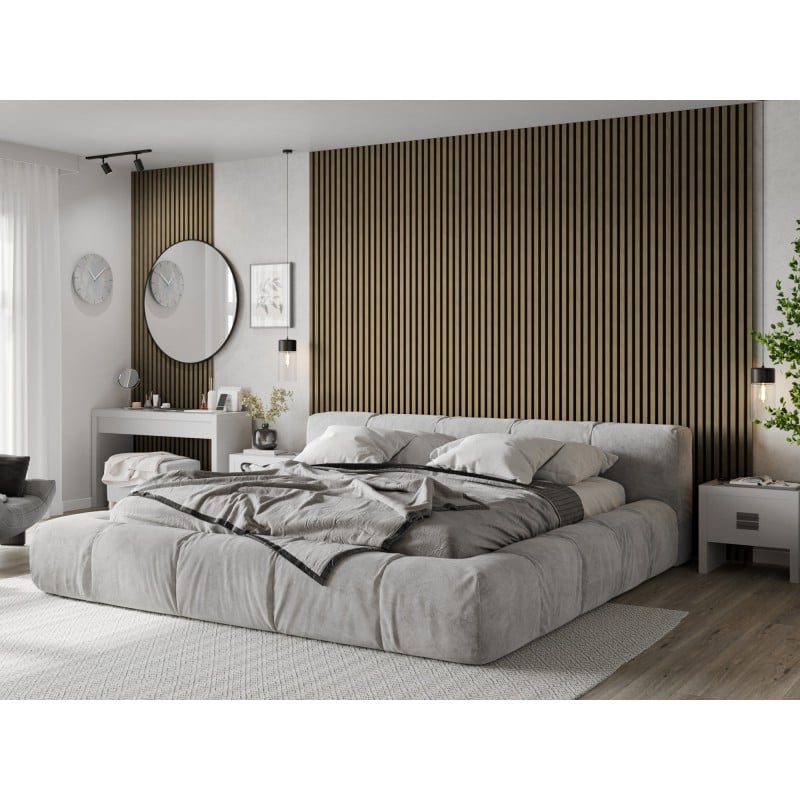 Mexen Lam-B lamele ścienne 275 x 30 cm, płyta HDF 4 mm, fornir techniczny, Orzech Lniany - S100-275307-3015-015
