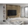 Mexen Lam-B lamele ścienne 275 x 30 cm, płyta HDF 4 mm, fornir techniczny, Orzech Lniany - S100-275307-3015-015