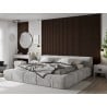 Mexen Lam-B lamele ścienne 275 x 30 cm, płyta HDF 4 mm, fornir techniczny, Heban Brązowy - S100-275307-3015-022