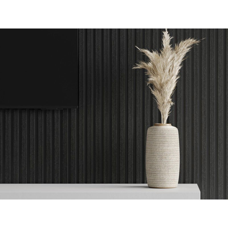 Mexen Lam-B lamele ścienne 275 x 30 cm, płyta HDF 4 mm, fornir techniczny, Dąb Czarny Srebrzysty - S100-275307-3015-025