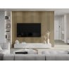 Mexen Lam-F lamele ścienne akustyczne 275 x 30 cm, filc 8 mm, fornir techniczny, Dąb Złocisty - S105-275307-3015-003