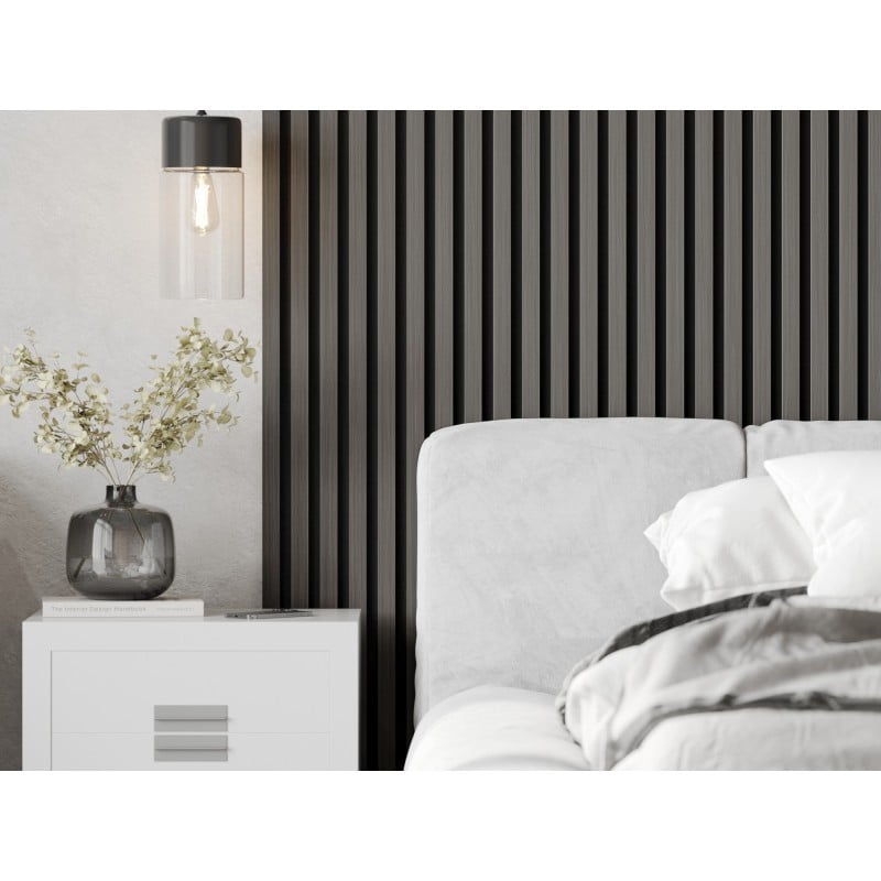 Mexen Lam-F lamele ścienne akustyczne 275 x 30 cm, filc 8 mm, fornir techniczny, Dąb Stalowy - S105-275307-3015-006