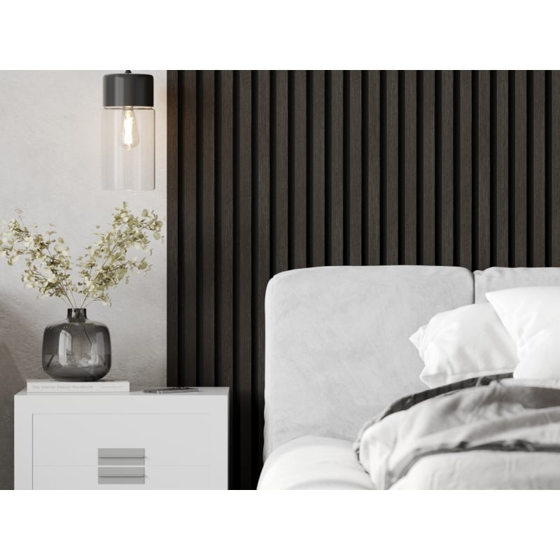 Mexen Lam-F lamele ścienne akustyczne 275 x 30 cm, filc 8 mm, fornir techniczny, Orzech Srebrzysty - S105-275307-3015-009