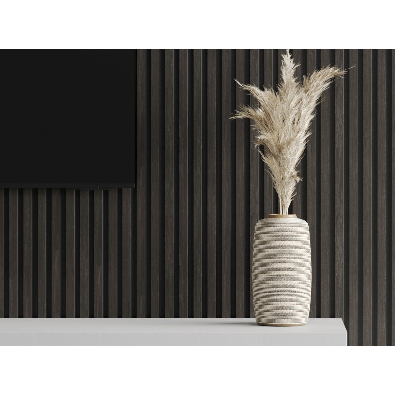 Mexen Lam-F lamele ścienne akustyczne 275 x 30 cm, filc 8 mm, fornir techniczny, Orzech Srebrzysty - S105-275307-3015-009