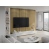 Mexen Lam-F lamele ścienne akustyczne 275 x 30 cm, filc 8 mm, fornir techniczny, Bambus Naturalny - S105-275307-3015-011