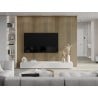 Mexen Lam-F lamele ścienne akustyczne 275 x 30 cm, filc 8 mm, fornir techniczny, Sosna Klasyczna - S105-275307-3015-012