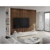 Mexen Lam-F lamele ścienne akustyczne 275 x 30 cm, filc 8 mm, fornir techniczny, Mahoń Rubinowy - S105-275307-3015-013