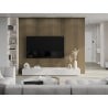 Mexen Lam-F lamele ścienne akustyczne 275 x 30 cm, filc 8 mm, fornir techniczny, Orzech Lniany - S105-275307-3015-015