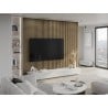 Mexen Lam-F lamele ścienne akustyczne 275 x 30 cm, filc 8 mm, fornir techniczny, Orzech Lniany - S105-275307-3015-015