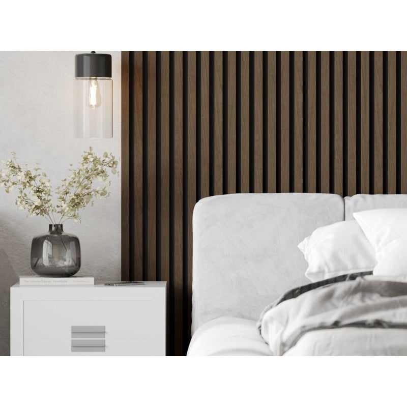 Mexen Lam-F lamele ścienne akustyczne 275 x 30 cm, filc 8 mm, fornir techniczny, Orzech Espresso - S105-275307-3015-019