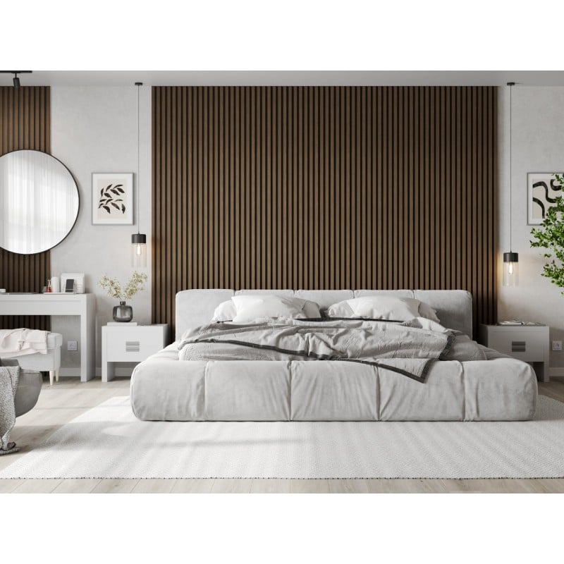 Mexen Lam-F lamele ścienne akustyczne 275 x 30 cm, filc 8 mm, fornir techniczny, Orzech Espresso - S105-275307-3015-019