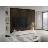 Mexen Lam-F lamele ścienne akustyczne 275 x 30 cm, filc 8 mm, fornir techniczny, Heban Królewski - S105-275307-3015-020