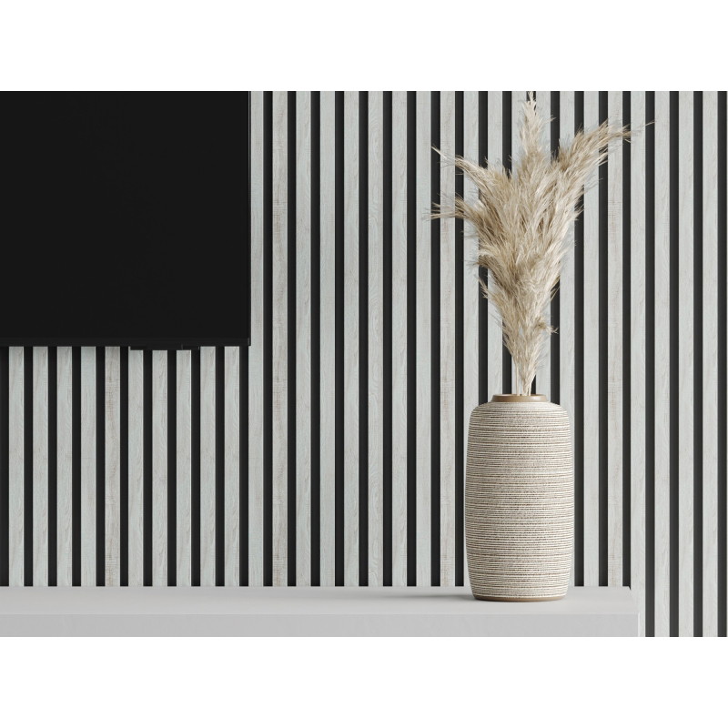 Mexen Lam-B lamele ścienne 275 x 31,5 cm, płyta HDF 4 mm, Dąb Lodowy - S100-275317-2812-061