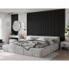 Mexen Lam-B lamele ścienne 275 x 31,5 cm, płyta HDF 4 mm, Czarny Połysk - S100-275317-2812-055