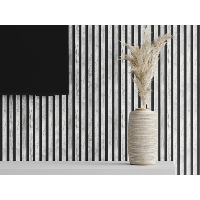 Mexen Lam-B lamele ścienne 275 x 31,5 cm, płyta HDF 4 mm, Dąb Bielony - S100-275317-2812-064