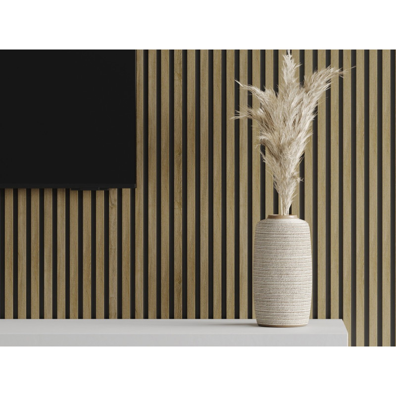 Mexen Lam-B lamele ścienne 275 x 31,5 cm, płyta HDF 4 mm, Dąb Klasyczny - S100-275317-2812-072