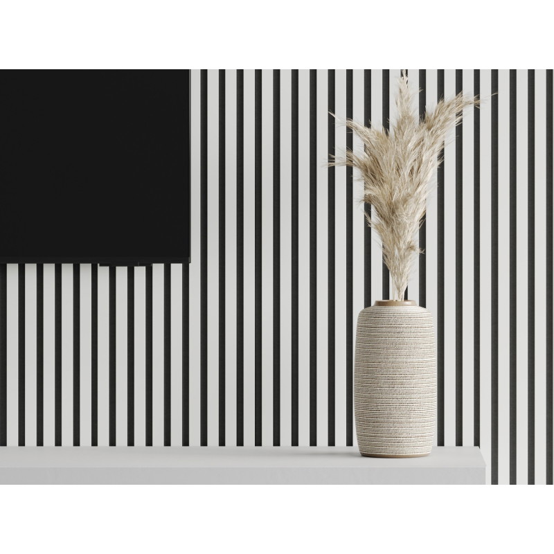 Mexen Lam-F lamele ścienne akustyczne 275 x 31,5 cm, filc 6 mm, Biały Mat - S105-275317-2812-051