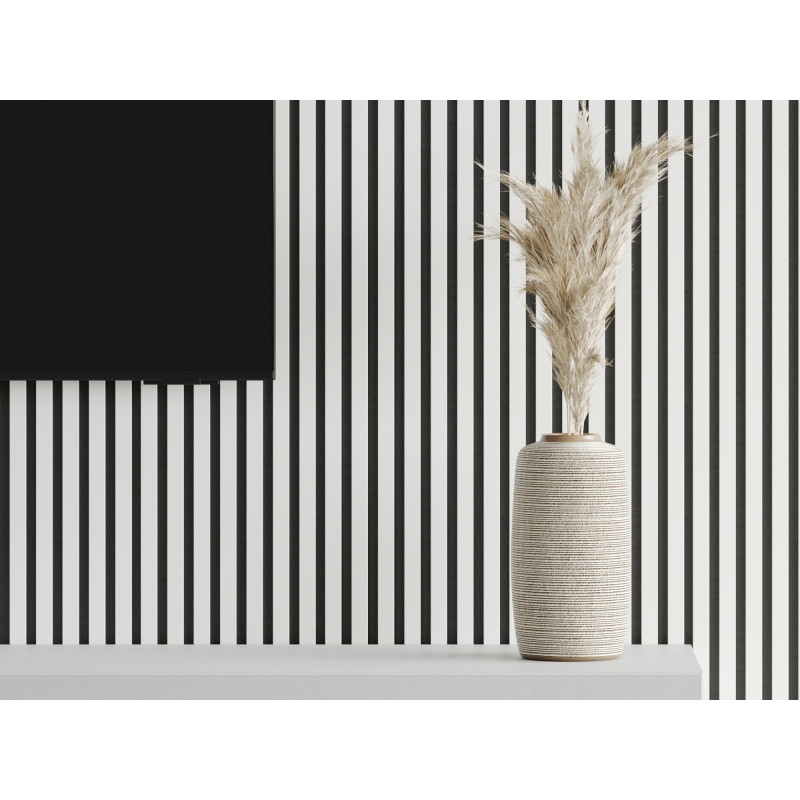 Mexen Lam-F lamele ścienne akustyczne 275 x 31,5 cm, filc 6 mm, Biały Połysk - S105-275317-2812-054