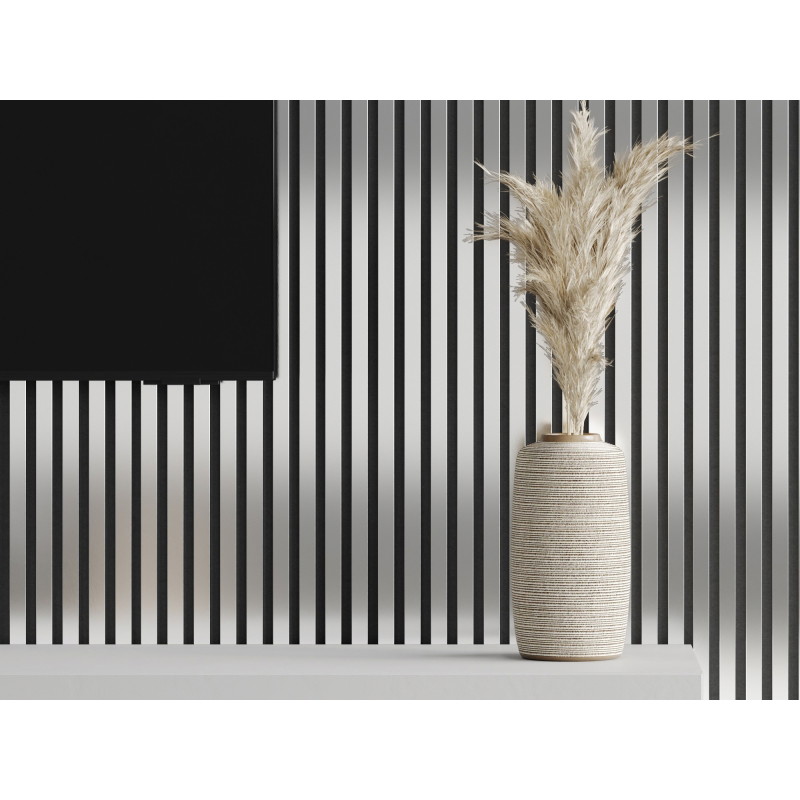 Mexen Lam-F lamele ścienne akustyczne 275 x 31,5 cm, filc 6 mm, Srebrny - S105-275317-2812-056