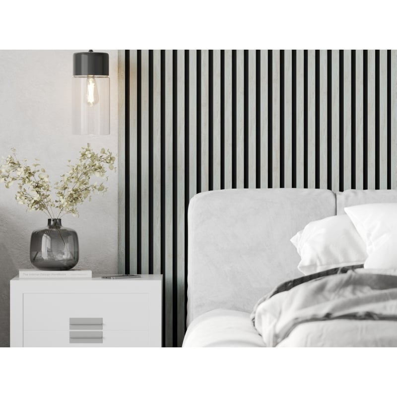 Mexen Lam-F lamele ścienne akustyczne 275 x 31,5 cm, filc 6 mm, Dąb Lodowy - S105-275317-2812-061
