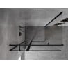 Mexen Mist T kabina prysznicowa uchylna 85 x 80 cm, transparent, czarna - 8A4T-085-080-70-00