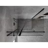 Mexen Mist T kabina prysznicowa uchylna 85 x 90 cm, transparent, czarna - 8A4T-085-090-70-00