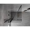 Mexen Mist T kabina prysznicowa uchylna 120 x 120 cm, transparent, czarna - 8A4T-120-120-70-00