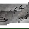 Mexen Mist T kabina prysznicowa uchylna lewa 100 x 70 cm, czarna ramka, czarna - 8A4T-100-070-70-70-L