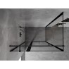 Mexen Mist T kabina prysznicowa uchylna lewa 90 x 85 cm, czarna ramka, czarna - 8A4T-090-085-70-70-L