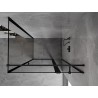 Mexen Mist T kabina prysznicowa uchylna prawa 80 x 70 cm, czarna ramka, czarna - 8A4T-080-070-70-70-P