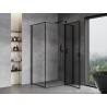 Mexen Mist T kabina prysznicowa uchylna prawa 95 x 80 cm, czarna ramka, czarna - 8A4T-095-080-70-70-P
