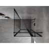Mexen Mist T kabina prysznicowa uchylna prawa 95 x 95 cm, czarna ramka, czarna - 8A4T-095-095-70-70-P
