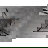 Mexen Mist T kabina prysznicowa uchylna prawa 110 x 110 cm, czarna ramka, czarna - 8A4T-110-110-70-70-P