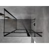 Mexen Mist T kabina prysznicowa uchylna prawa 70 x 120 cm, czarna ramka, czarna - 8A4T-070-120-70-70-P