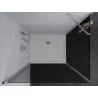 Mexen Pretoria kabina prysznicowa uchylna 80 x 120 cm, grafit, chrom + brodzik Flat - 852-080-120-01-40-4010