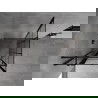 Mexen Mist T kabina prysznicowa uchylna lewa 75 x 75 cm, czarna kratka, czarna - 8A4T-075-075-70-77-L