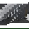 Mexen Pretoria kabina prysznicowa uchylna 90 x 70 cm, grafit, chrom + brodzik Flat - 852-090-070-01-40-4010